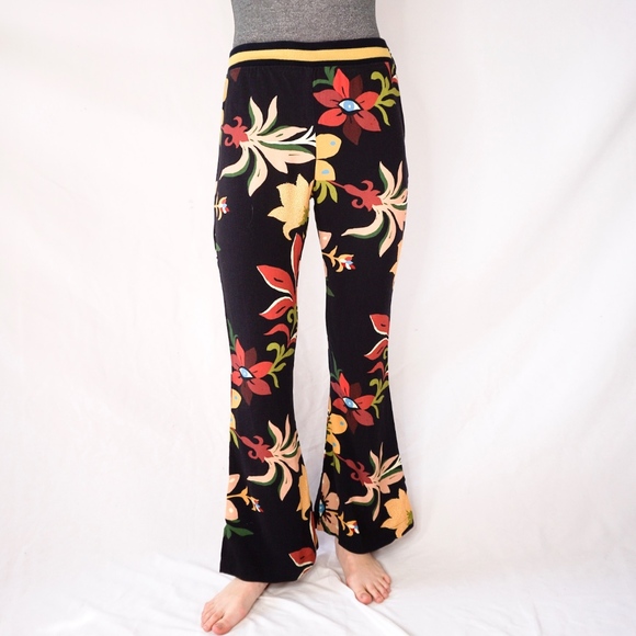 ANTHRO FARM RIO Calla Floral Flared Pants 0272 - Picture 2 of 7